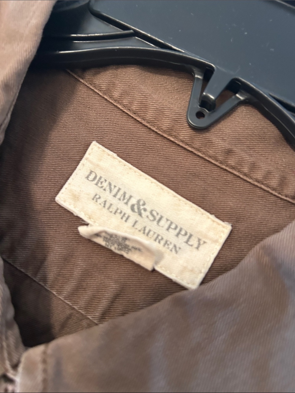 Denim & Supply Ralph Lauren Brown Button-Down Utility Shirt - Picture 3 of 3